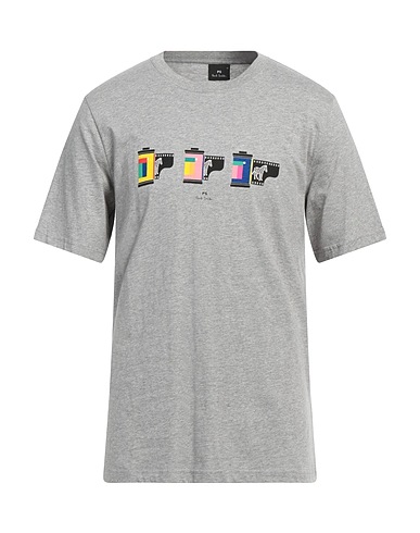 PS PAUL SMITH T-shirt Light grey 100% Organic cotton
