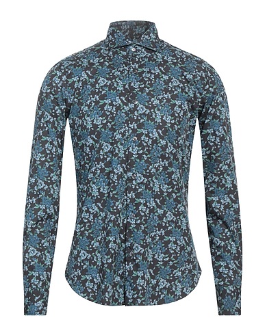 BARBA Napoli Patterned shirt DANDY LIFE	 Black 100% Cotton