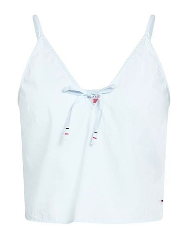 TOMMY JEANS Top Sky blue 100% Cotton