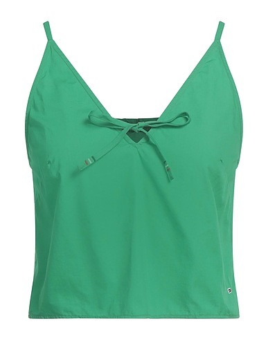 TOMMY JEANS Top Green 100% Cotton