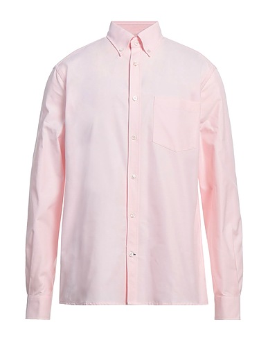 DUNHILL Solid colour shirt Pink 100% Cotton