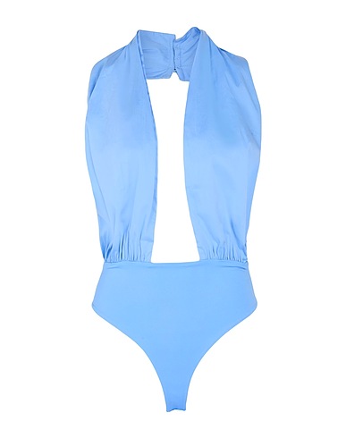 JIJIL TOPWEAR Azure 79% Cotton, 18% Polyamide, 3% Elastane, Polyester