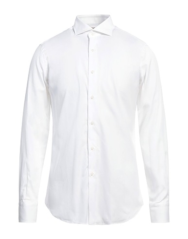 ALESSANDRO GHERARDI Camicia tinta unita SOFT Bianco 100% Cotone