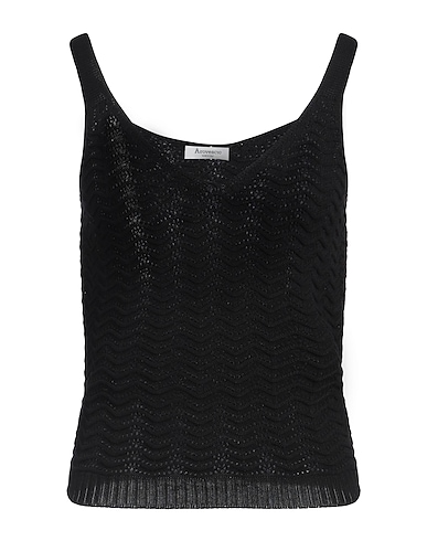 AROVESCIO Top NERO 100% Cotton