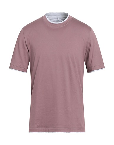 BRUNELLO CUCINELLI T-shirt Mauve 100% Cotton
