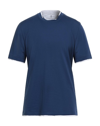 BRUNELLO CUCINELLI T-shirt Navy 100% Cotton