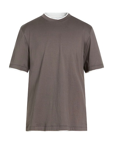 BRUNELLO CUCINELLI T-shirt Charcoal 100% Cotton