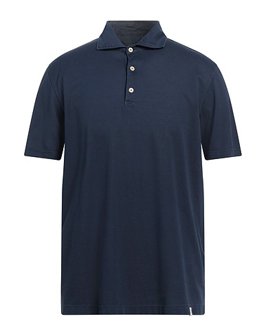 PIACENZA CASHMERE 1733 Polo shirt Navy blue 100% Cotton