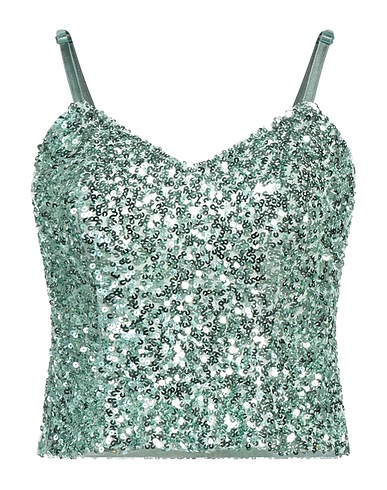 MOSCHINO JEANS Top Green 97% Polyester, 3% Elastane
