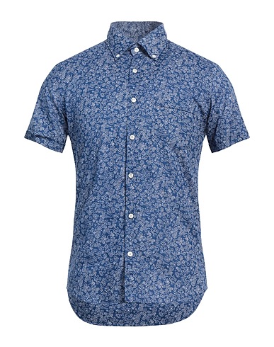 GMF 965 Linen shirt Blue 55% Linen, 45% Cotton