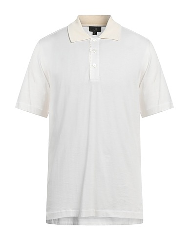 DUNHILL Polo shirt Off white 70% Cotton, 30% Mulberry silk