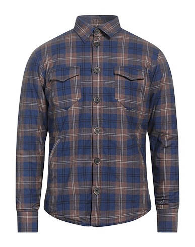 GMF 965 Checked shirt Blue 100% Cotton, PES