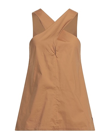 MERCI ITALIA Top Khaki 95% Cotton, 5% Elastane