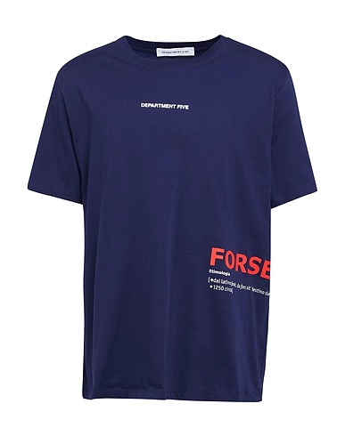 DEPARTMENT 5 T-shirt Midnight blue 100% Cotton