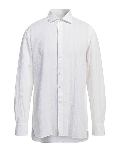 CALIBAN 820 Camicia tinta unita Bianco 80% Cotone, 20% Lino