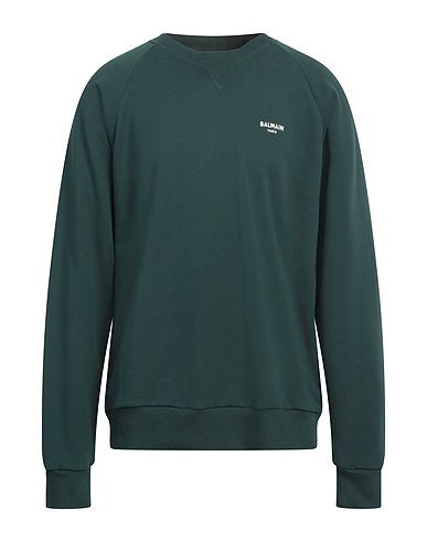 BALMAIN Sweatshirt Dark green 100% Cotton