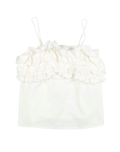 MISS BLUMARINE Top Bianco 98% Cotone, 2% Elastan