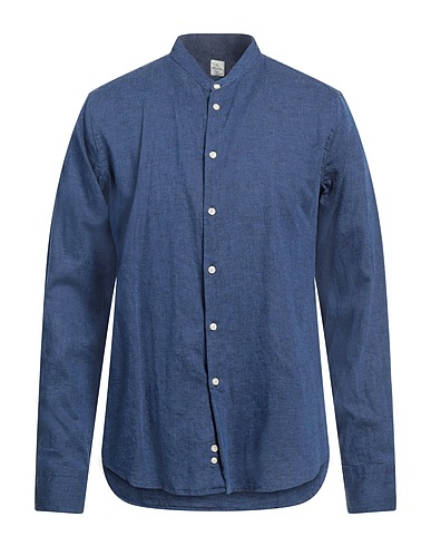 GMF 965 Camicia in lino Blu navy 55% Lino, 45% Cotone