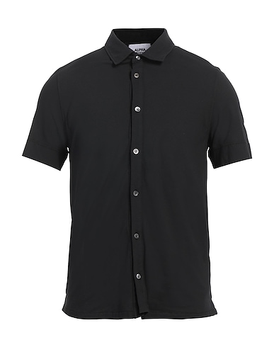 ALPHA STUDIO Solid colour shirt 98% Cotton, 2% Elastane