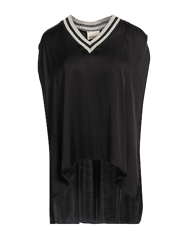 ANGELA DAVIS Top NERO 100% Viscose