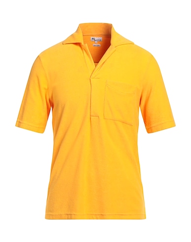 DOPPIAA Polo shirt Orange 76% Paper, 24% Polyester