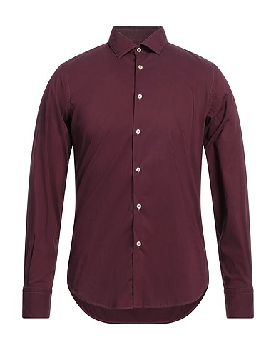 GMF 965 Solid color shirt Plum 72% Cotton, 25% Polyamide, 3% Elastane