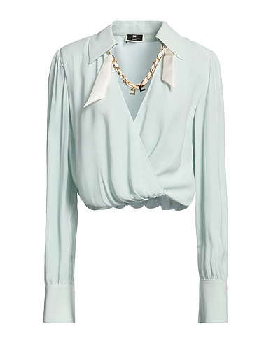 ELISABETTA FRANCHI Top Light green 100% Viscose