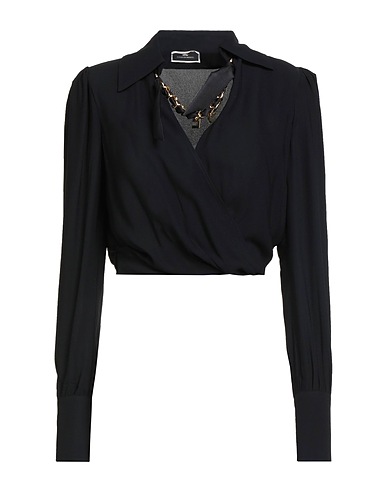 ELISABETTA FRANCHI Top Nero 100% Viscosa
