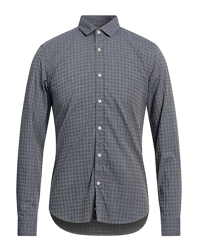 GMF 965 Camicia a quadri Grigio 100% Cotone