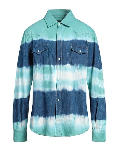 ALANUI Jeanshemd Blau 100% Baumwolle