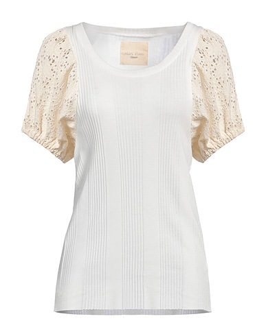 MARC POINT Top Off white 100% Baumwolle