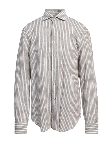 BARBA Napoli Linen shirt Taupe 100% Linen
