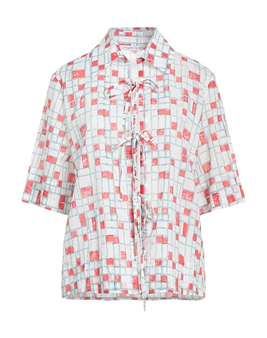 MAISON LAVINIATURRA チェック柄シャツ レッド コットン 100%