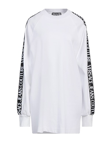 VERSACE JEANS COUTURE Sweatshirt White 100% Cotton, Elastane