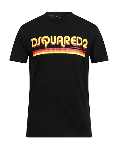 DSQUARED2 T-shirt Black 97% Cotton, 3% Elastane