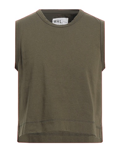 MARGARET HOWELL T-shirt Military green 100% Organic cotton