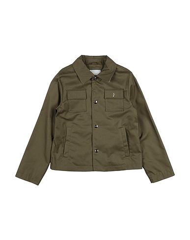 HERNO Solid colour shirt Military green 100% Cotton