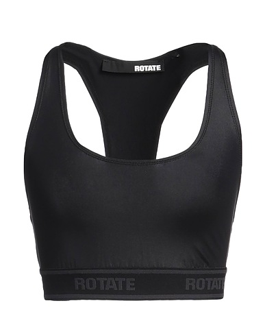 ROTATE BIRGER CHRISTENSEN Top Black 67% Polyamide, 33% Elastane