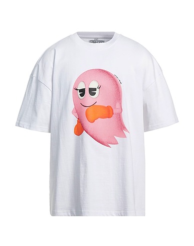 W/STUDIO Oversize-T-Shirt X PAC-MAN White 100% Cotton