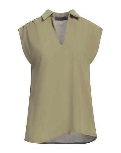ANGELA MELE MILANO Top Militärgrün 50% Viskose, 50% Polyester