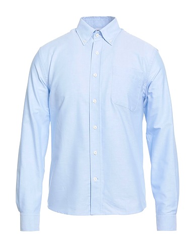 SEBAGO Solid color shirt Sky blue 100% Cotton