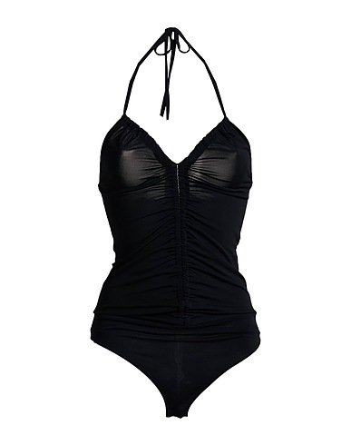 VICOLO TOPWEAR Black 75% Acetate, 18% Polyamide, 7% Elastane