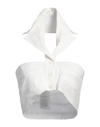 MERCI ITALIA Top White 97% Cotton, 3% Elastane