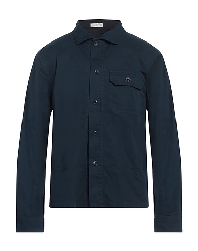 GLANSHIRT Camicia tinta unita Blu notte 100% Cotone