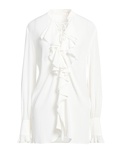SEAFARER Solid colour shirts & blouses White 69% Acetate, 31% Silk