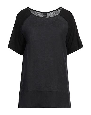 ANNECLAIRE Top Black 70% Viscose, 30% Linen