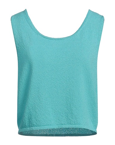 DANIELE FIESOLI Top Turquoise 74% Cotton, 26% Polyamide