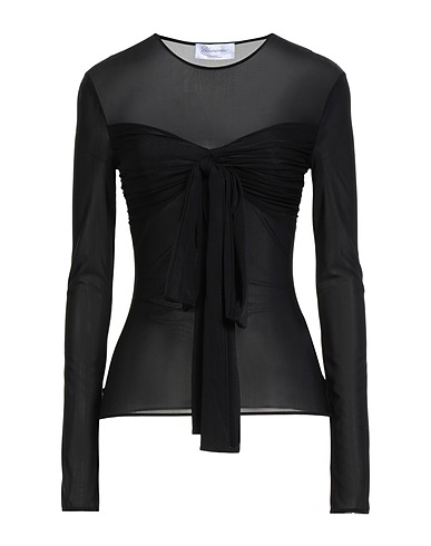 BLUMARINE Top Black 77% Polyamide, 23% Elastane