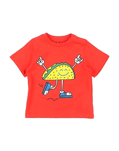 STELLA McCARTNEY KIDS T-shirt Tomato red 100% Cotton
