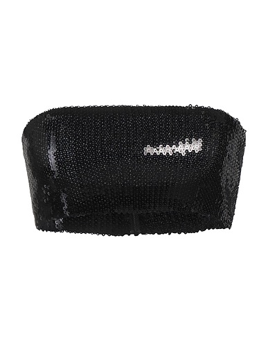 DAVID KOMA Top Nero 92% Poliammide, 8% Elastan